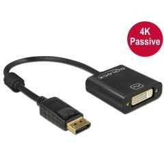   DeLock Displayport 1.2 male to DVI female 4K passzív adapter Black