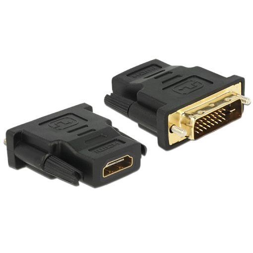 DeLock DVI-D (Dual Link) (24+1) - HDMI female Adapter Black