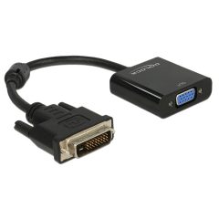   DeLock DVI-D (Dual Link) (24+1) male > VGA female Adapter Black