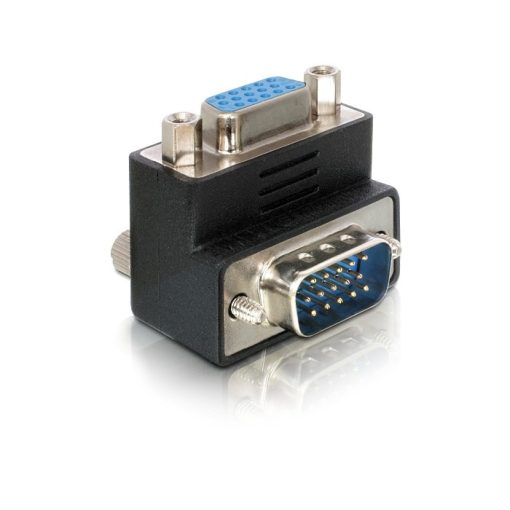 DeLock Adapter VGA male/female 90° angled