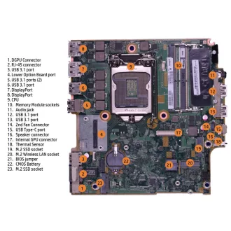 HP EliteDesk 805 G6 Mini PC AMD Ryzen 3 PRO processzorral, 16GB RAM-mal, 250GB NVMe SSD-vel és két M.2 SSD foglalattal