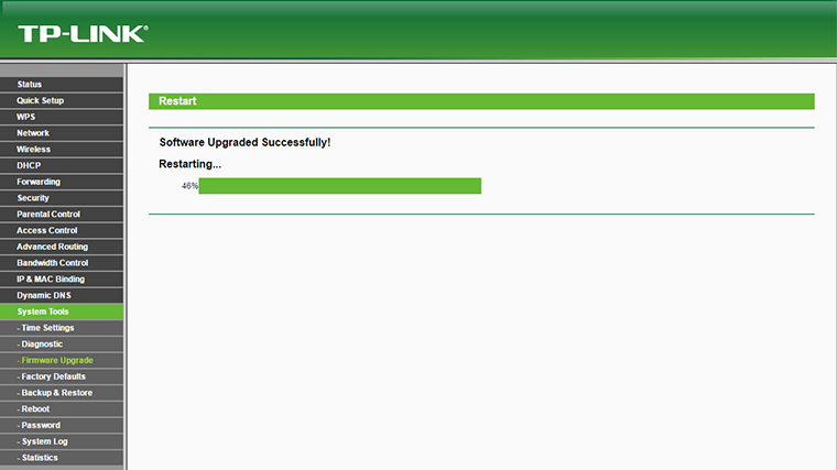 Wifi router firmware update Tplink